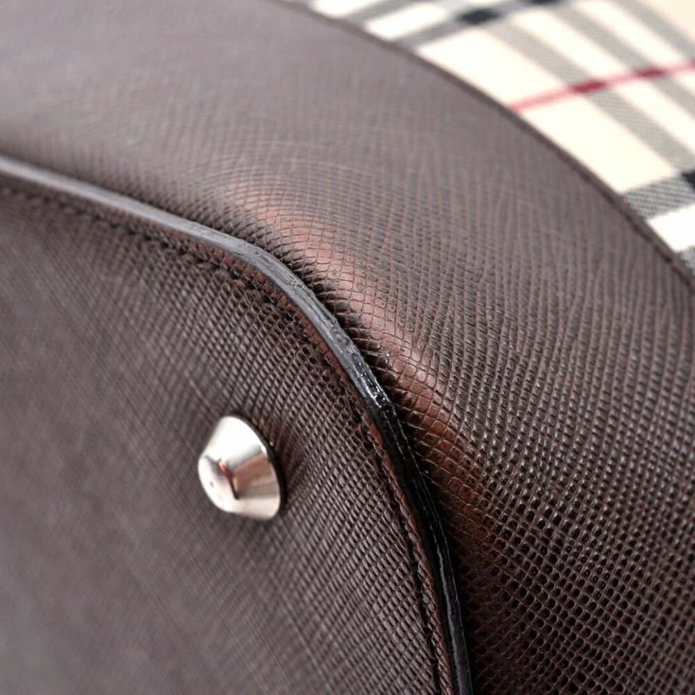 Authentic Burberrys Nova Check Pattern Shoulder Ba - Picture 7 of 10